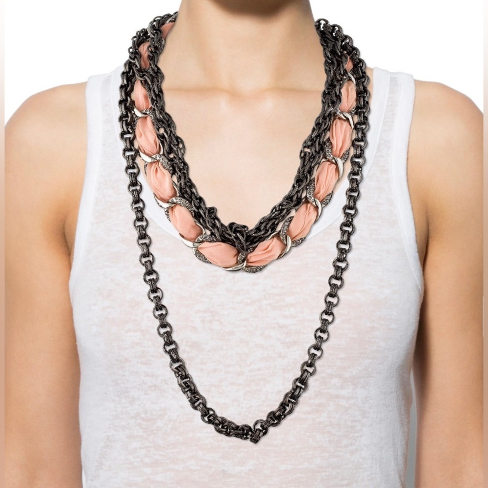 Robert Rodriguez Multi-Strand Chain Necklace - image 2
